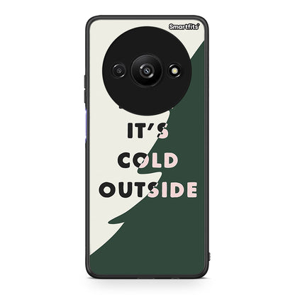 Xiaomi Redmi A3 Cold Outside θήκη από τη Smartfits με σχέδιο στο πίσω μέρος και μαύρο περίβλημα | Smartphone case with colorful back and black bezels by Smartfits