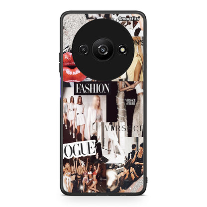 Xiaomi Redmi A3 Collage Fashion Θήκη Αγίου Βαλεντίνου από τη Smartfits με σχέδιο στο πίσω μέρος και μαύρο περίβλημα | Smartphone case with colorful back and black bezels by Smartfits