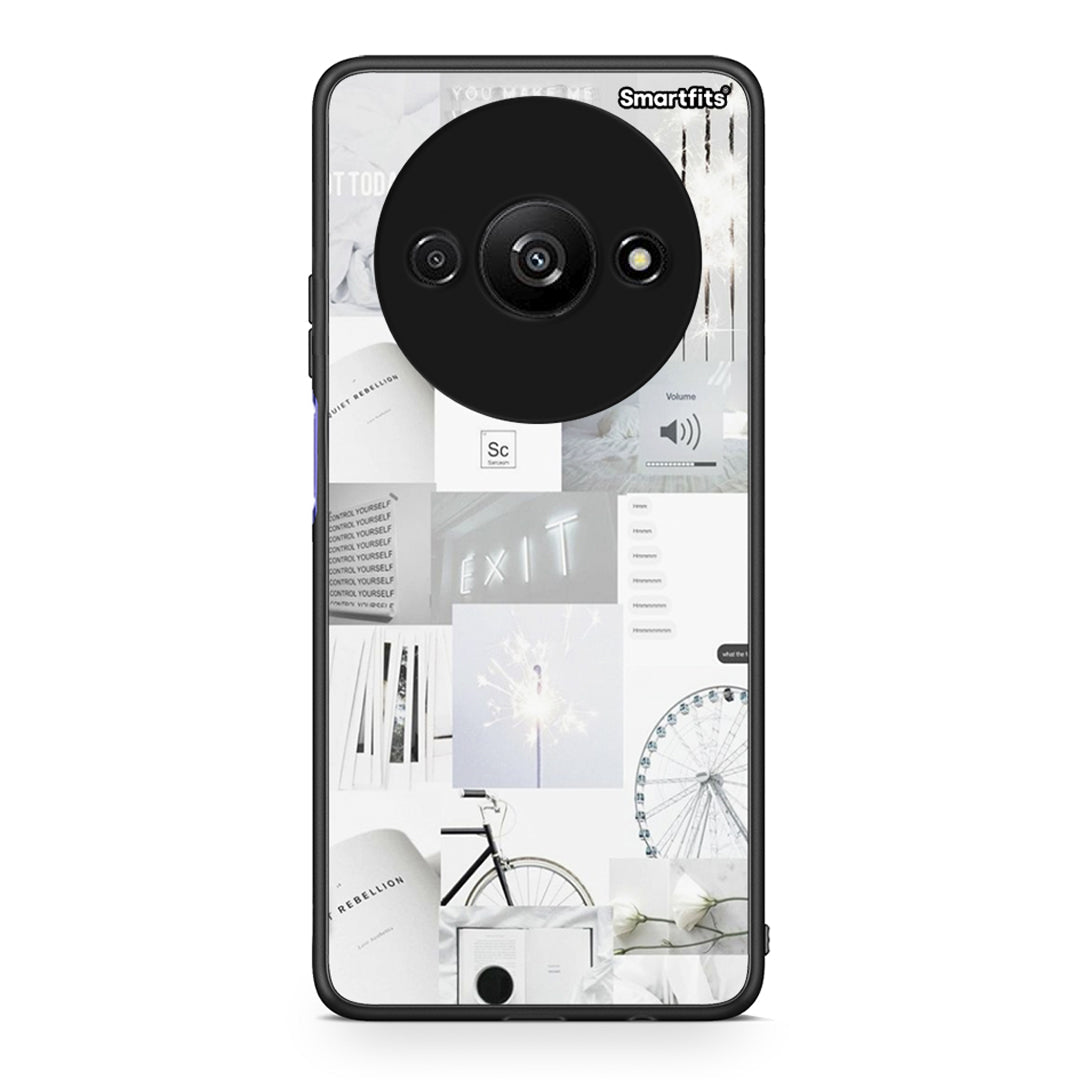 Xiaomi Redmi A3 Collage Make Me Wonder Θήκη Αγίου Βαλεντίνου από τη Smartfits με σχέδιο στο πίσω μέρος και μαύρο περίβλημα | Smartphone case with colorful back and black bezels by Smartfits