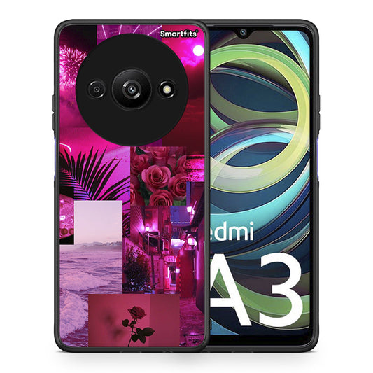 Collage Red Roses - Xiaomi Redmi A3 θήκη