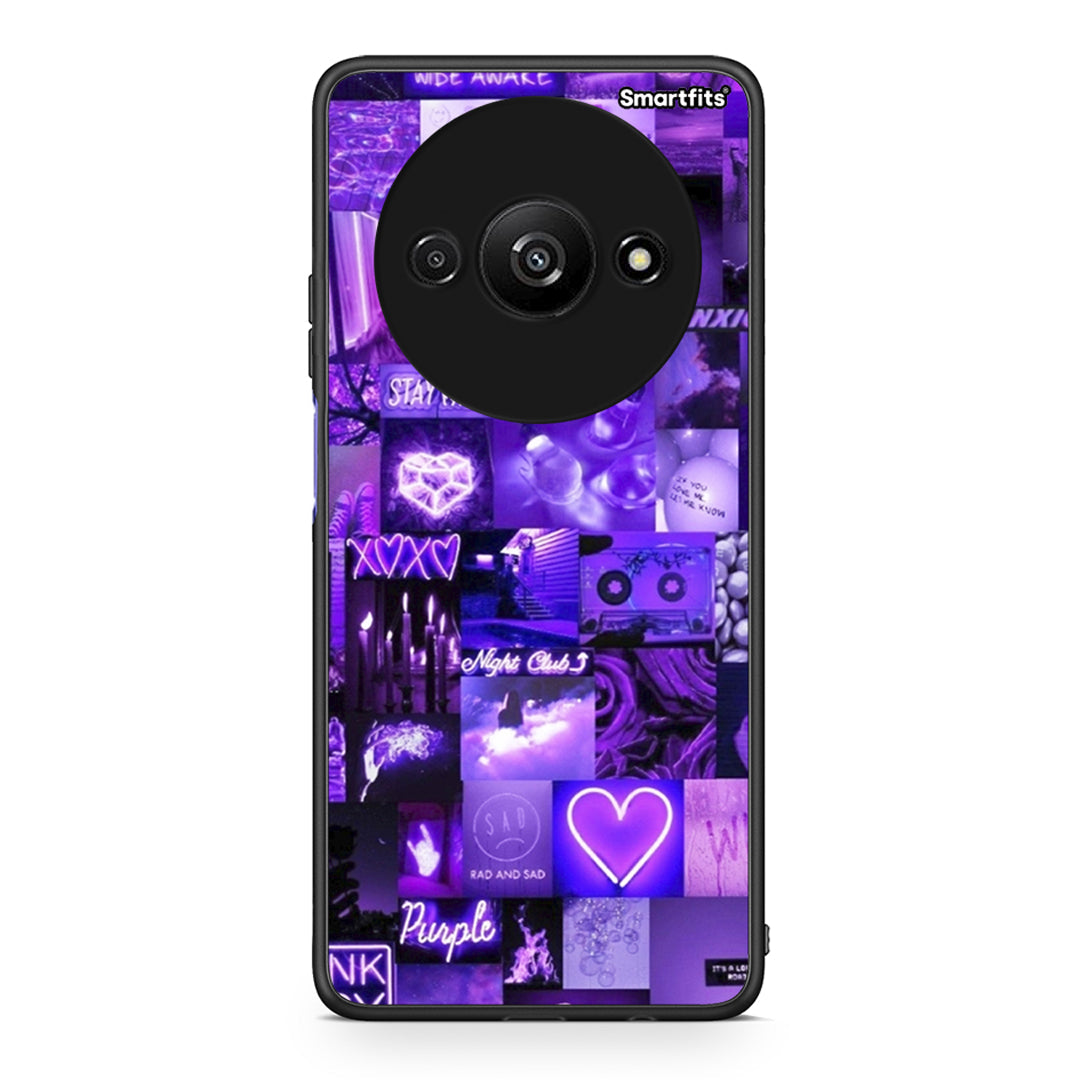 Xiaomi Redmi A3 Collage Stay Wild Θήκη Αγίου Βαλεντίνου από τη Smartfits με σχέδιο στο πίσω μέρος και μαύρο περίβλημα | Smartphone case with colorful back and black bezels by Smartfits