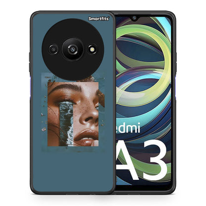 Θήκη Xiaomi Redmi A3 Cry An Ocean από τη Smartfits με σχέδιο στο πίσω μέρος και μαύρο περίβλημα | Xiaomi Redmi A3 Cry An Ocean case with colorful back and black bezels