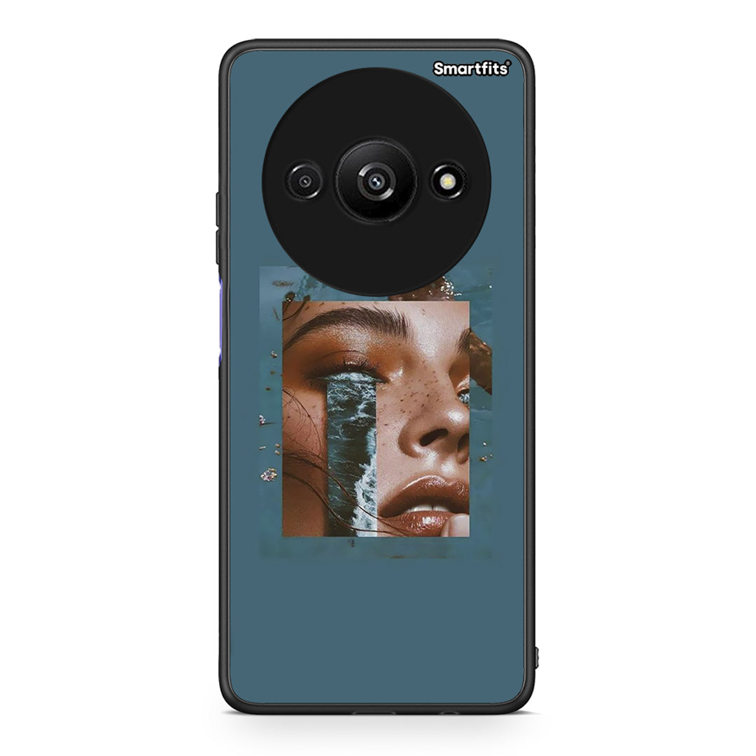 Xiaomi Redmi A3 Cry An Ocean θήκη από τη Smartfits με σχέδιο στο πίσω μέρος και μαύρο περίβλημα | Smartphone case with colorful back and black bezels by Smartfits