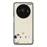 Thumbnail for Xiaomi Redmi A3 Dalmatians Love θήκη από τη Smartfits με σχέδιο στο πίσω μέρος και μαύρο περίβλημα | Smartphone case with colorful back and black bezels by Smartfits