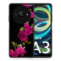 Thumbnail for Θήκη Xiaomi Redmi A3 Red Roses Flower από τη Smartfits με σχέδιο στο πίσω μέρος και μαύρο περίβλημα | Xiaomi Redmi A3 Red Roses Flower case with colorful back and black bezels