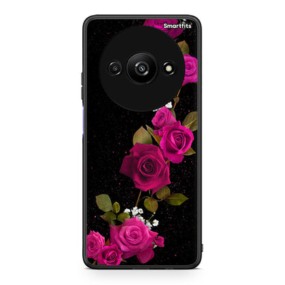 4 - Xiaomi Redmi A3 Red Roses Flower case, cover, bumper