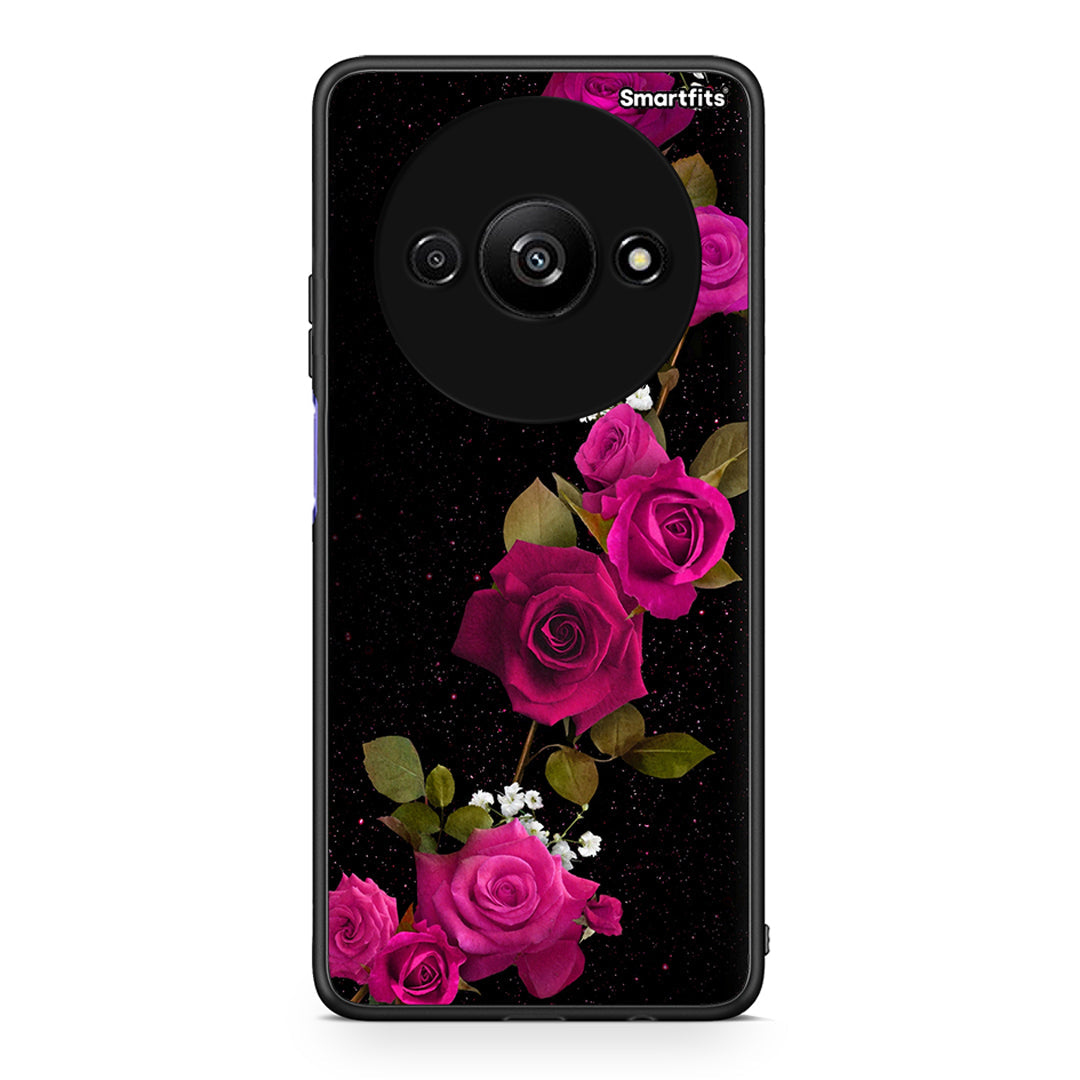 4 - Xiaomi Redmi A3 Red Roses Flower case, cover, bumper