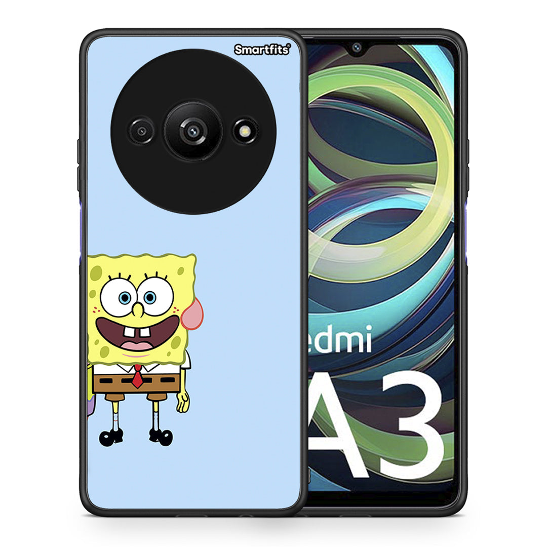 Θήκη Xiaomi Redmi A3 Friends Bob από τη Smartfits με σχέδιο στο πίσω μέρος και μαύρο περίβλημα | Xiaomi Redmi A3 Friends Bob case with colorful back and black bezels