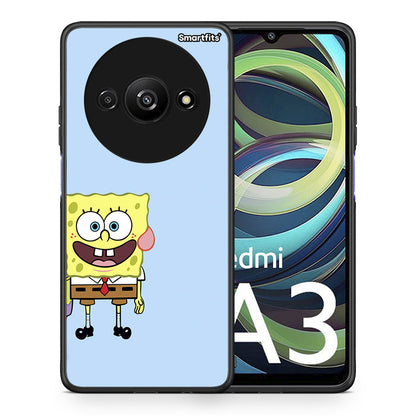 Θήκη Xiaomi Redmi A3 Friends Bob από τη Smartfits με σχέδιο στο πίσω μέρος και μαύρο περίβλημα | Xiaomi Redmi A3 Friends Bob case with colorful back and black bezels