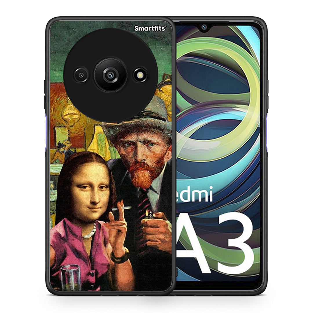 Θήκη Xiaomi Redmi A3 Funny Art από τη Smartfits με σχέδιο στο πίσω μέρος και μαύρο περίβλημα | Xiaomi Redmi A3 Funny Art case with colorful back and black bezels