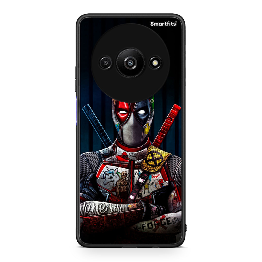 Xiaomi Redmi A3 Funny Guy θήκη από τη Smartfits με σχέδιο στο πίσω μέρος και μαύρο περίβλημα | Smartphone case with colorful back and black bezels by Smartfits