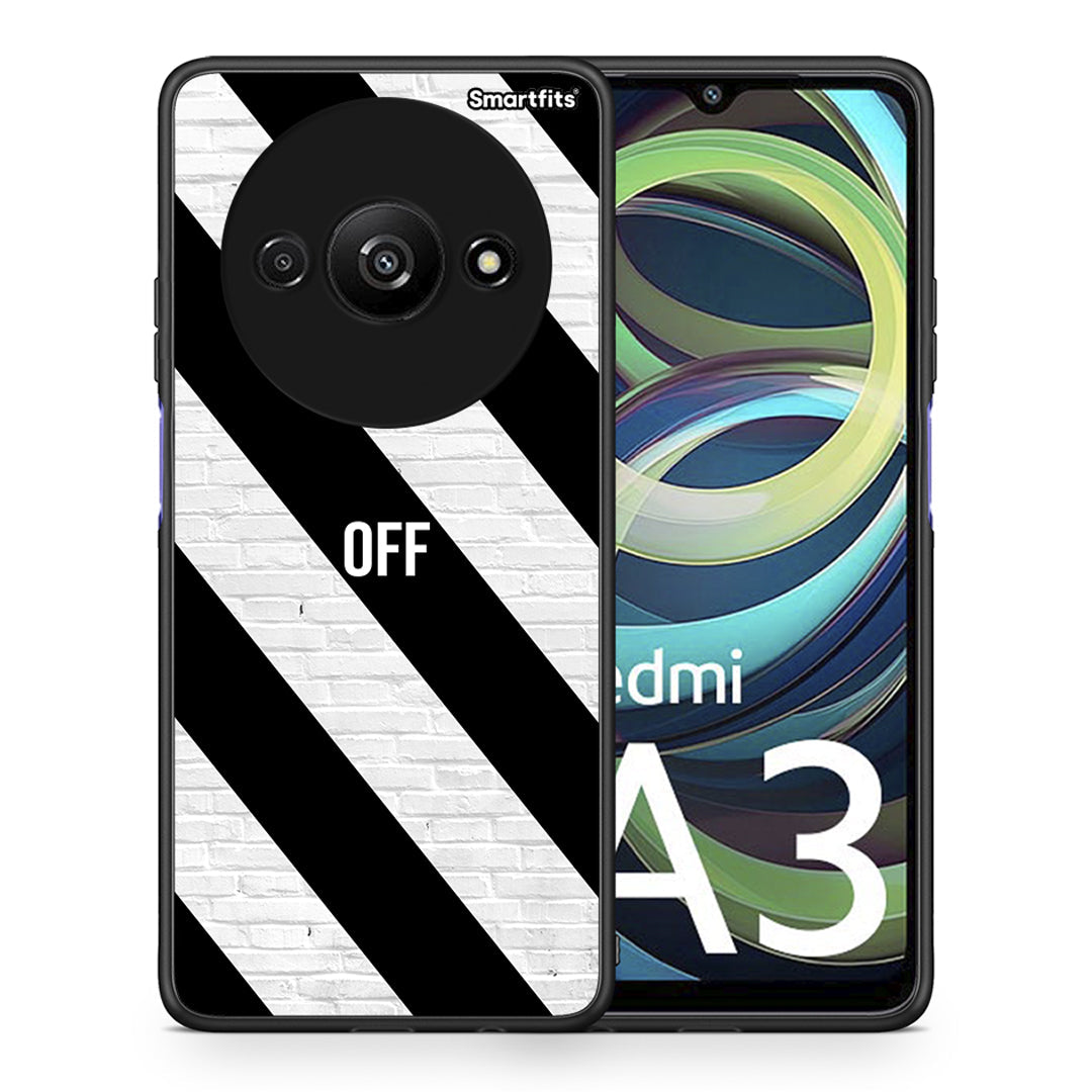 Θήκη Xiaomi Redmi A3 Get Off από τη Smartfits με σχέδιο στο πίσω μέρος και μαύρο περίβλημα | Xiaomi Redmi A3 Get Off case with colorful back and black bezels