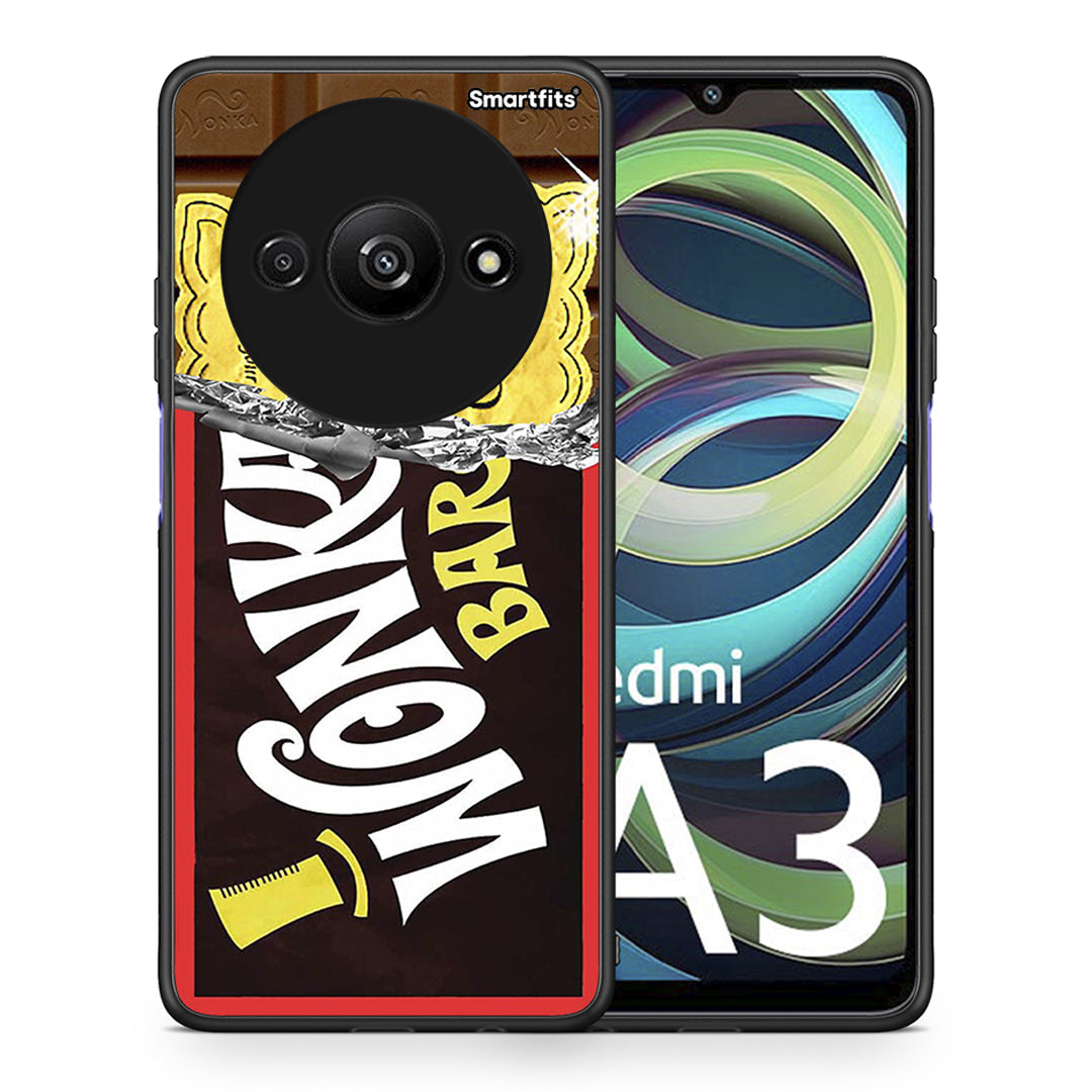 Θήκη Xiaomi Redmi A3 Golden Ticket από τη Smartfits με σχέδιο στο πίσω μέρος και μαύρο περίβλημα | Xiaomi Redmi A3 Golden Ticket case with colorful back and black bezels