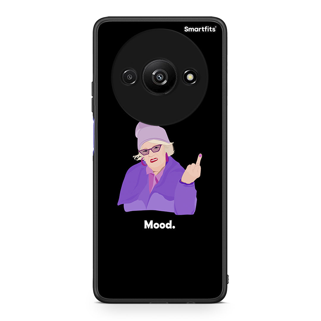 Xiaomi Redmi A3 Grandma Mood Black θήκη από τη Smartfits με σχέδιο στο πίσω μέρος και μαύρο περίβλημα | Smartphone case with colorful back and black bezels by Smartfits