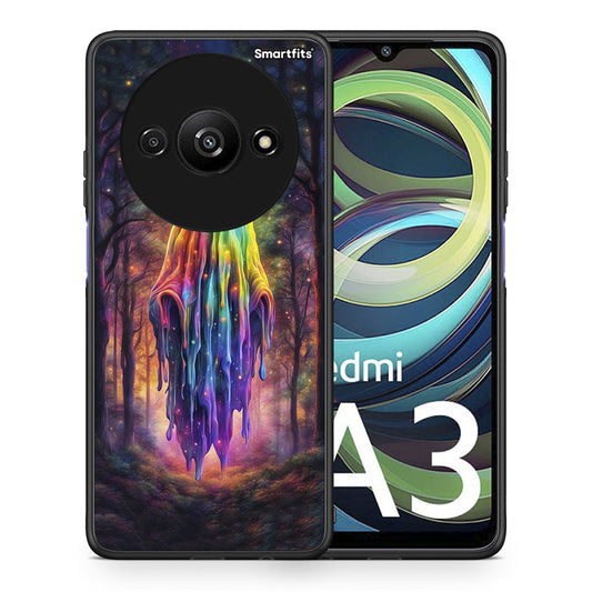 Θήκη Xiaomi Redmi A3 Halloween Ghost από τη Smartfits με σχέδιο στο πίσω μέρος και μαύρο περίβλημα | Xiaomi Redmi A3 Halloween Ghost case with colorful back and black bezels