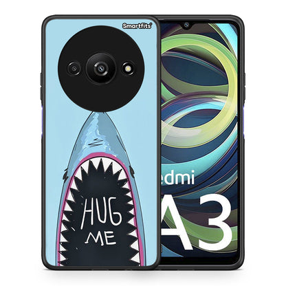 Θήκη Xiaomi Redmi A3 Hug Me από τη Smartfits με σχέδιο στο πίσω μέρος και μαύρο περίβλημα | Xiaomi Redmi A3 Hug Me case with colorful back and black bezels