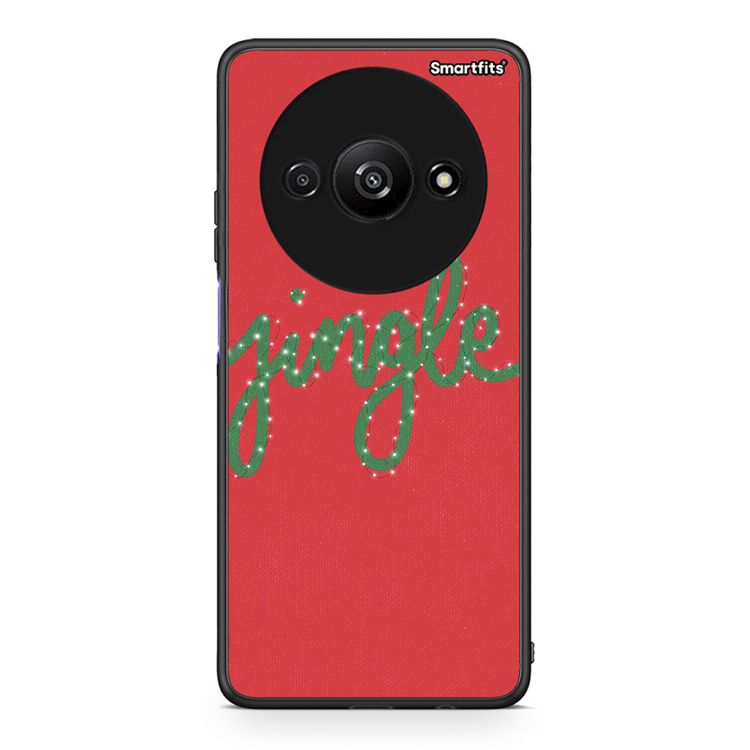 Xiaomi Redmi A3 Jingle Xmas θήκη από τη Smartfits με σχέδιο στο πίσω μέρος και μαύρο περίβλημα | Smartphone case with colorful back and black bezels by Smartfits