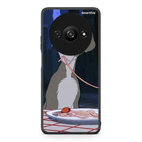 Thumbnail for Xiaomi Redmi A3 Lady And Tramp 1 Θήκη Αγίου Βαλεντίνου από τη Smartfits με σχέδιο στο πίσω μέρος και μαύρο περίβλημα | Smartphone case with colorful back and black bezels by Smartfits