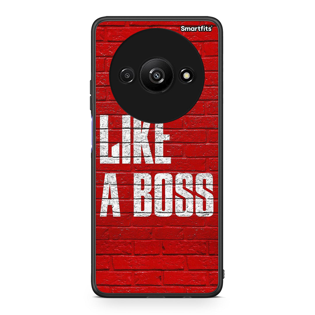 Xiaomi Redmi A3 Like A Boss θήκη από τη Smartfits με σχέδιο στο πίσω μέρος και μαύρο περίβλημα | Smartphone case with colorful back and black bezels by Smartfits