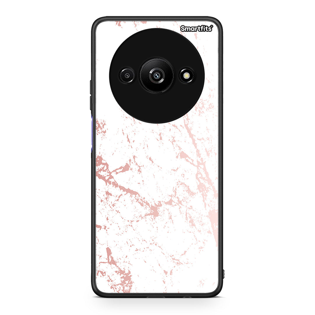 116 - Xiaomi Redmi A3 Pink Splash Marble case, cover, bumper