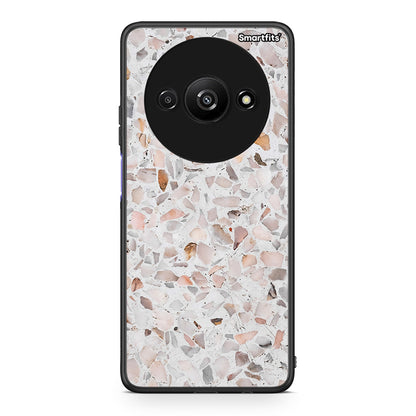 Xiaomi Redmi A3 Marble Terrazzo θήκη από τη Smartfits με σχέδιο στο πίσω μέρος και μαύρο περίβλημα | Smartphone case with colorful back and black bezels by Smartfits