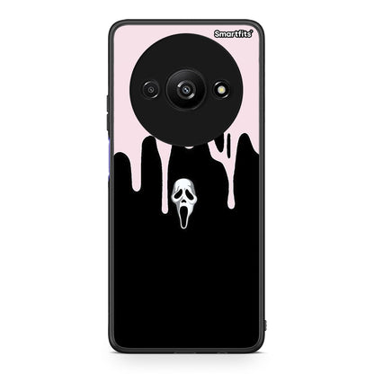 Xiaomi Redmi A3 Melting Halloween Mask Θήκη από τη Smartfits με σχέδιο στο πίσω μέρος και μαύρο περίβλημα | Smartphone case with colorful back and black bezels by Smartfits