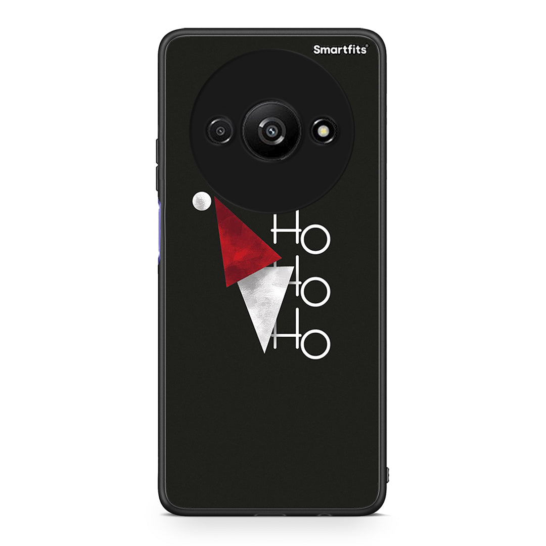 Xiaomi Redmi A3 Minimal Christmas θήκη από τη Smartfits με σχέδιο στο πίσω μέρος και μαύρο περίβλημα | Smartphone case with colorful back and black bezels by Smartfits