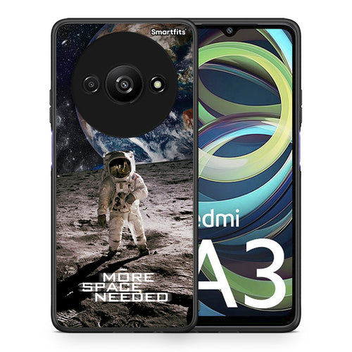 Θήκη Xiaomi Redmi A3 More Space από τη Smartfits με σχέδιο στο πίσω μέρος και μαύρο περίβλημα | Xiaomi Redmi A3 More Space case with colorful back and black bezels