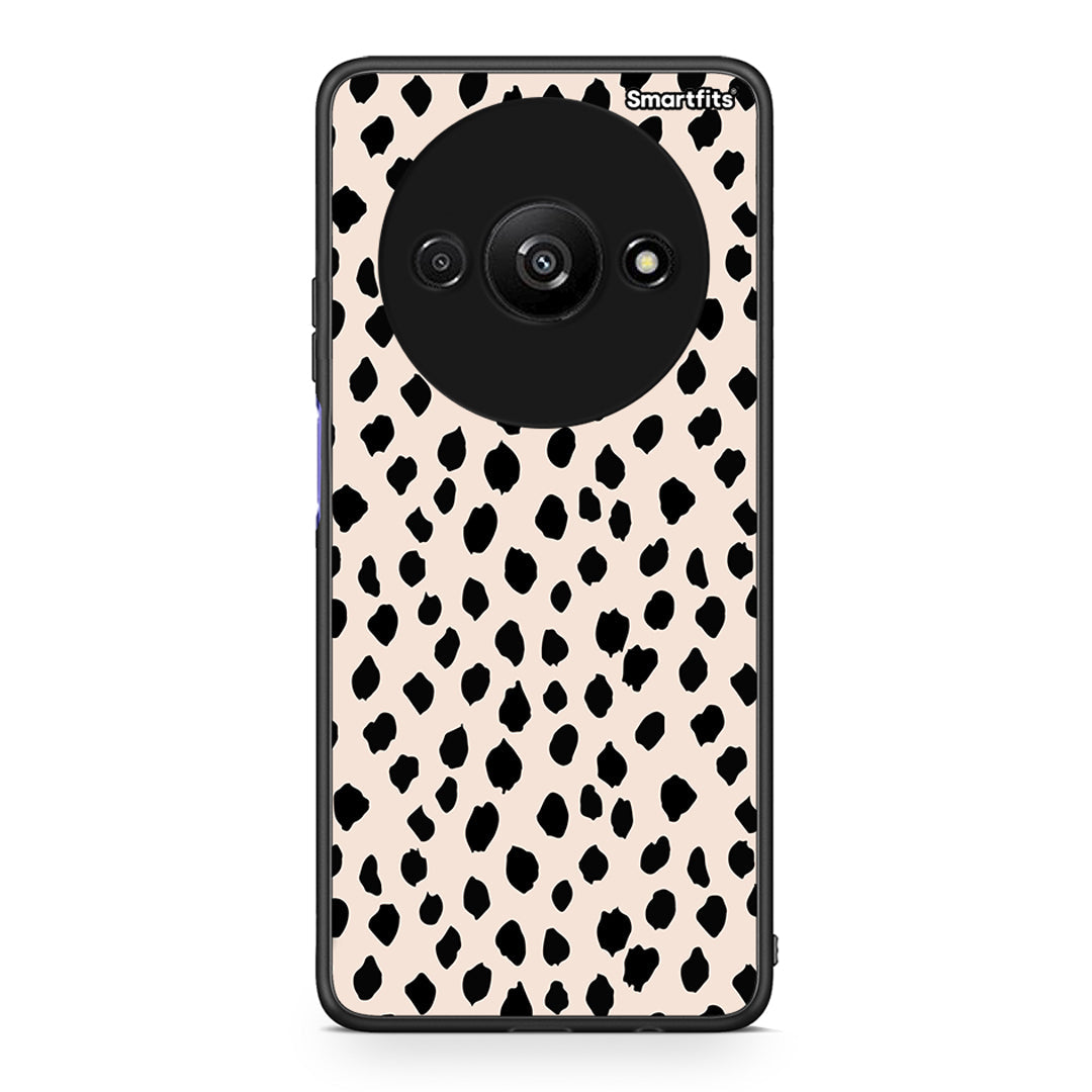 Xiaomi Redmi A3 New Polka Dots θήκη από τη Smartfits με σχέδιο στο πίσω μέρος και μαύρο περίβλημα | Smartphone case with colorful back and black bezels by Smartfits