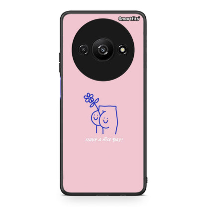 Xiaomi Redmi A3 Nice Day θήκη από τη Smartfits με σχέδιο στο πίσω μέρος και μαύρο περίβλημα | Smartphone case with colorful back and black bezels by Smartfits