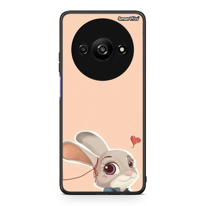 Xiaomi Redmi A3 Nick Wilde And Judy Hopps Love 2 θήκη από τη Smartfits με σχέδιο στο πίσω μέρος και μαύρο περίβλημα | Smartphone case with colorful back and black bezels by Smartfits