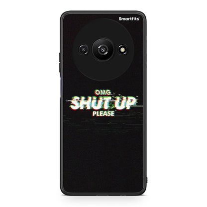Xiaomi Redmi A3 OMG ShutUp θήκη από τη Smartfits με σχέδιο στο πίσω μέρος και μαύρο περίβλημα | Smartphone case with colorful back and black bezels by Smartfits