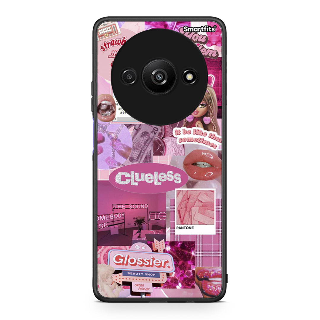 Xiaomi Redmi A3 Pink Love Θήκη Αγίου Βαλεντίνου από τη Smartfits με σχέδιο στο πίσω μέρος και μαύρο περίβλημα | Smartphone case with colorful back and black bezels by Smartfits