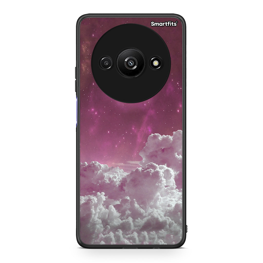 Xiaomi Redmi A3 Pink Moon Θήκη από τη Smartfits με σχέδιο στο πίσω μέρος και μαύρο περίβλημα | Smartphone case with colorful back and black bezels by Smartfits