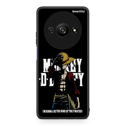 Xiaomi Redmi A3 Pirate King θήκη από τη Smartfits με σχέδιο στο πίσω μέρος και μαύρο περίβλημα | Smartphone case with colorful back and black bezels by Smartfits