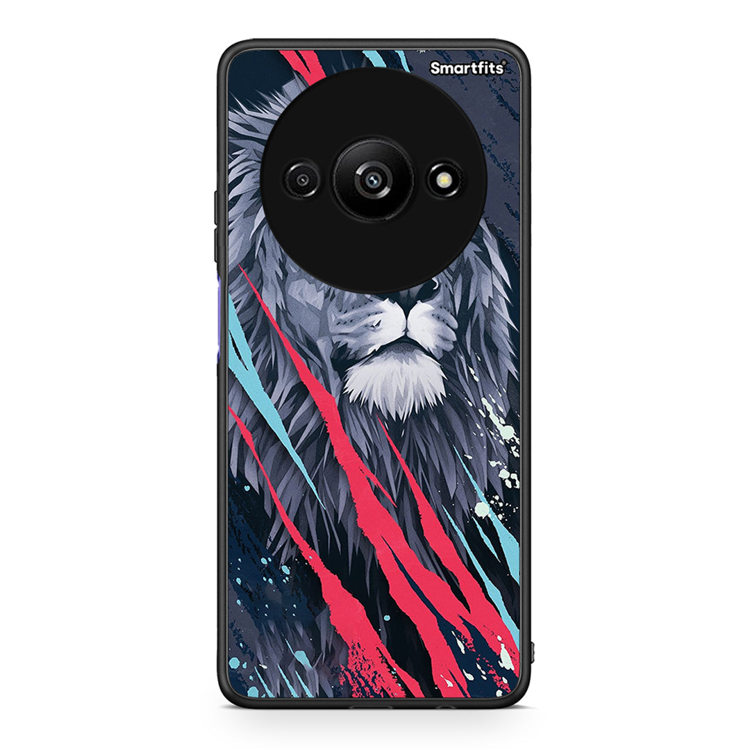 4 - Xiaomi Redmi A3 Lion Designer PopArt case, cover, bumper