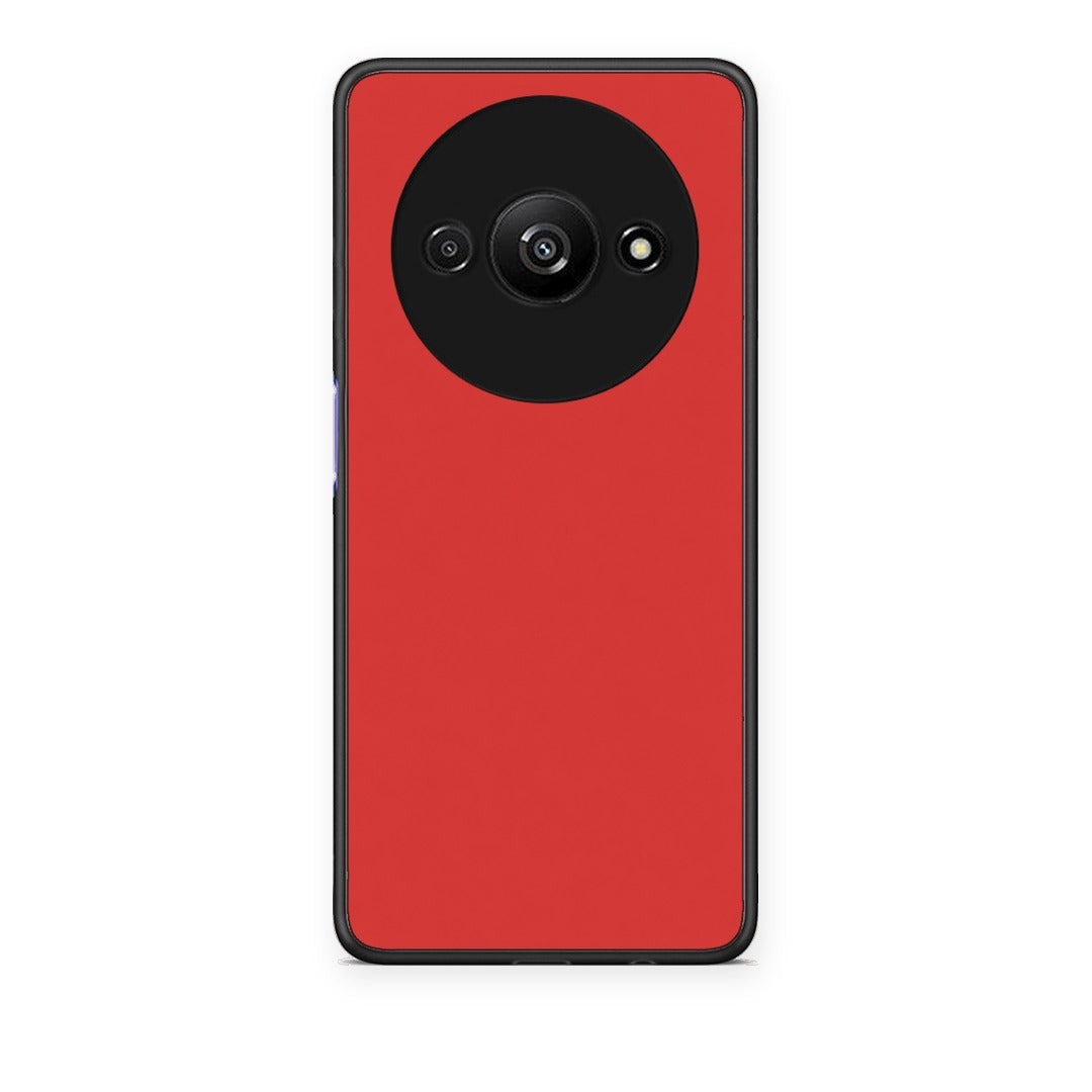 Θήκη Xiaomi Redmi A3 Poppy Red από τη Smartfits με σχέδιο στο πίσω μέρος και μαύρο περίβλημα | Xiaomi Redmi A3 Poppy Red case with colorful back and black bezels