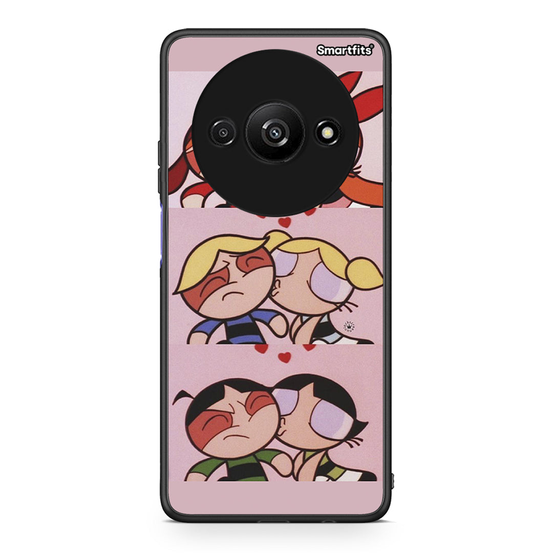Xiaomi Redmi A3 Puff Love Θήκη Αγίου Βαλεντίνου από τη Smartfits με σχέδιο στο πίσω μέρος και μαύρο περίβλημα | Smartphone case with colorful back and black bezels by Smartfits