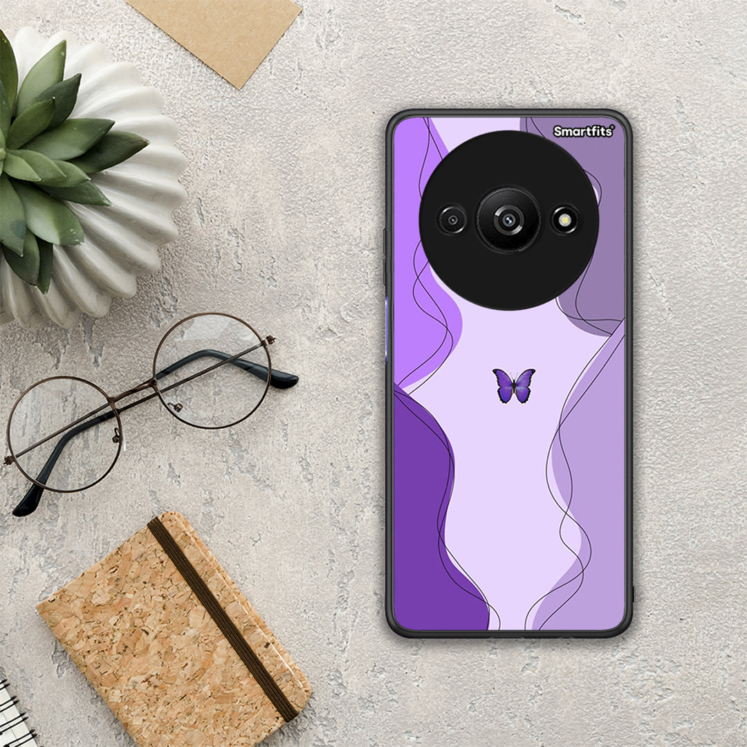 Purple Mariposa - Xiaomi Redmi A3 θήκη