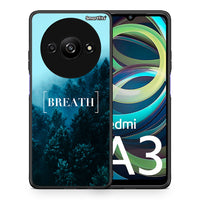 Thumbnail for Θήκη Xiaomi Redmi A3 Breath Quote από τη Smartfits με σχέδιο στο πίσω μέρος και μαύρο περίβλημα | Xiaomi Redmi A3 Breath Quote case with colorful back and black bezels