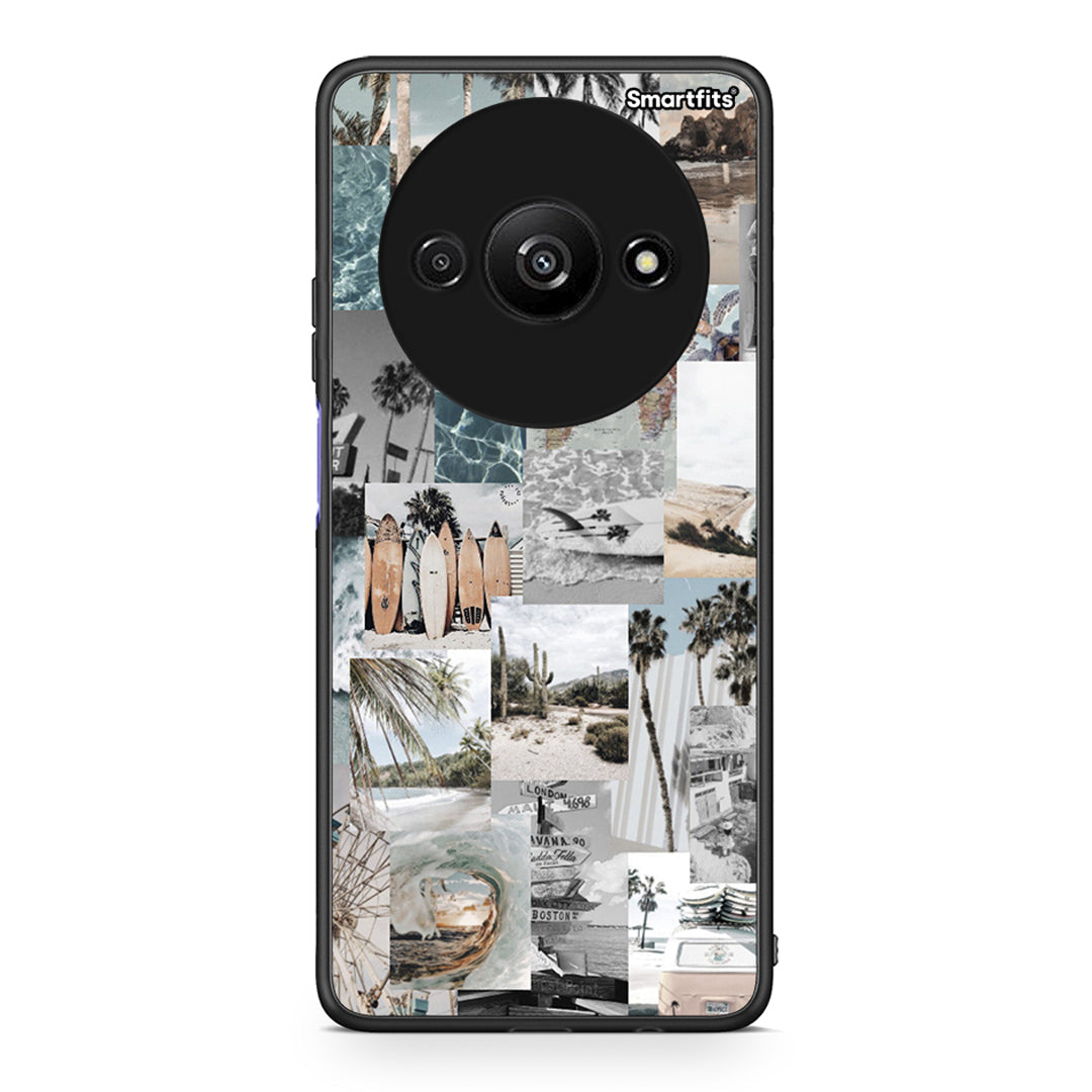 Xiaomi Redmi A3 Retro Beach Life Θήκη από τη Smartfits με σχέδιο στο πίσω μέρος και μαύρο περίβλημα | Smartphone case with colorful back and black bezels by Smartfits
