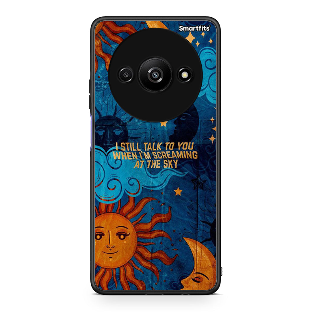 Xiaomi Redmi A3 Screaming Sky θήκη από τη Smartfits με σχέδιο στο πίσω μέρος και μαύρο περίβλημα | Smartphone case with colorful back and black bezels by Smartfits