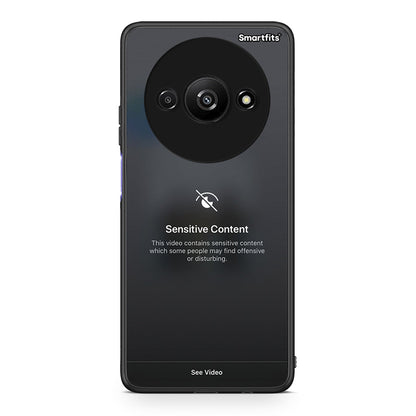 Xiaomi Redmi A3 Sensitive Content θήκη από τη Smartfits με σχέδιο στο πίσω μέρος και μαύρο περίβλημα | Smartphone case with colorful back and black bezels by Smartfits