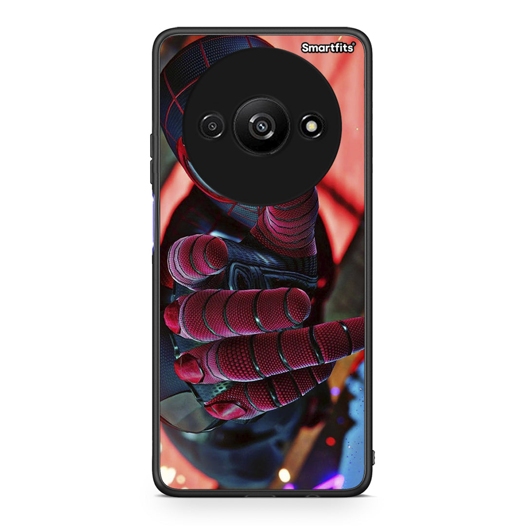 Xiaomi Redmi A3 Spider Hand Θήκη από τη Smartfits με σχέδιο στο πίσω μέρος και μαύρο περίβλημα | Smartphone case with colorful back and black bezels by Smartfits