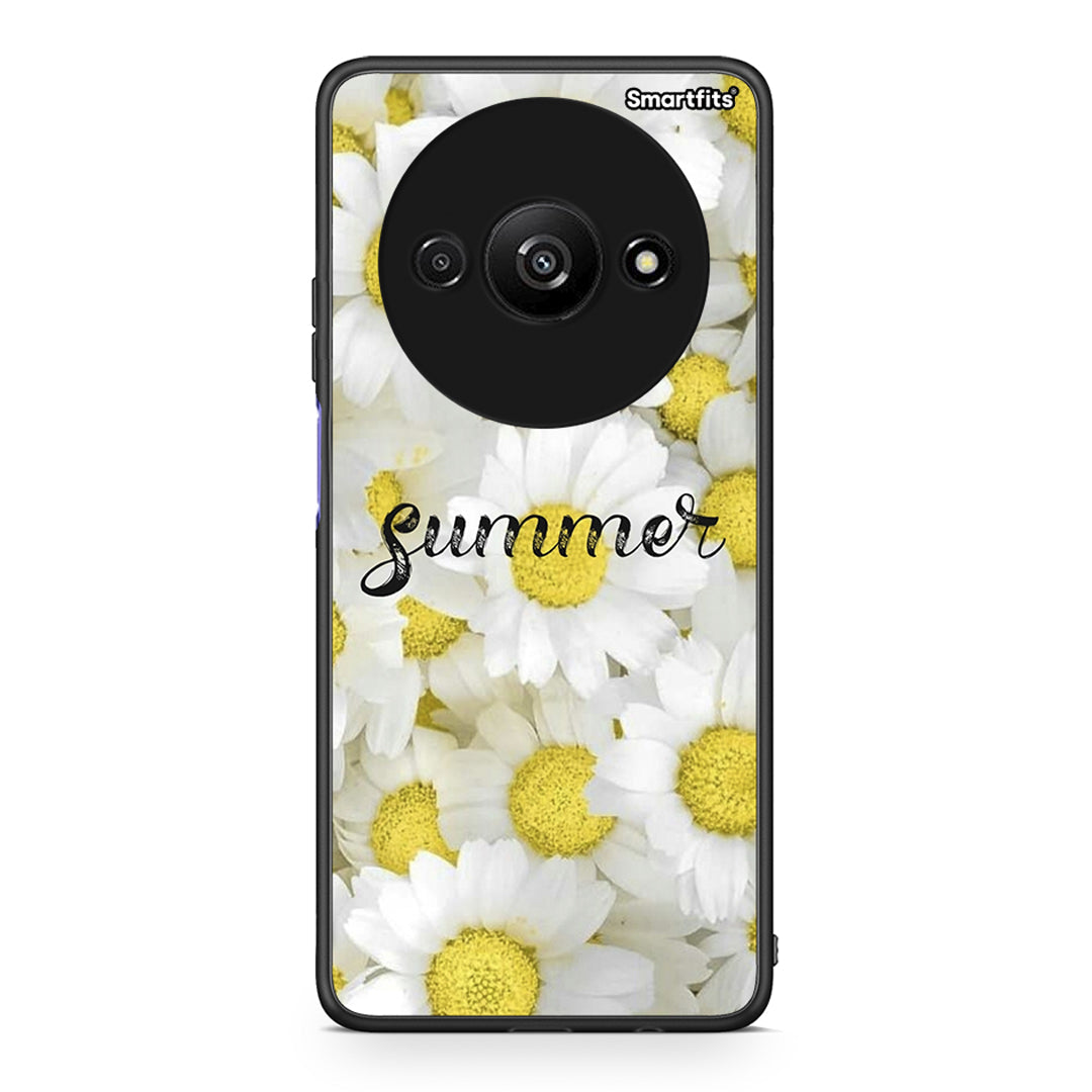 Xiaomi Redmi A3 Summer Daisies Θήκη από τη Smartfits με σχέδιο στο πίσω μέρος και μαύρο περίβλημα | Smartphone case with colorful back and black bezels by Smartfits