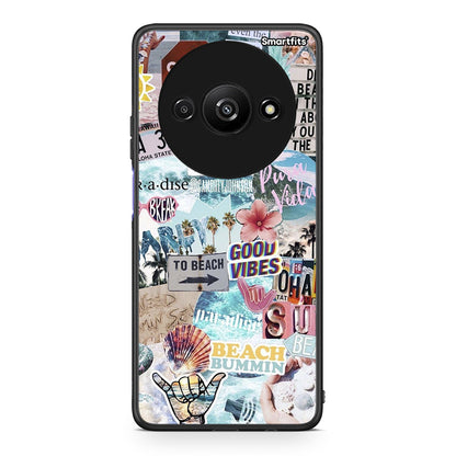 Xiaomi Redmi A3 Summer Vibes Θήκη από τη Smartfits με σχέδιο στο πίσω μέρος και μαύρο περίβλημα | Smartphone case with colorful back and black bezels by Smartfits