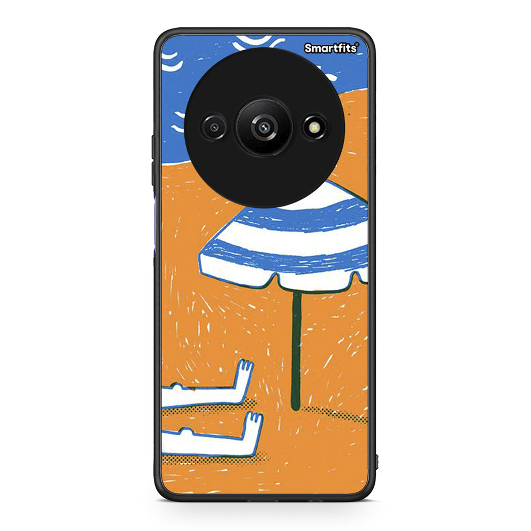 Xiaomi Redmi A3 Summering Θήκη από τη Smartfits με σχέδιο στο πίσω μέρος και μαύρο περίβλημα | Smartphone case with colorful back and black bezels by Smartfits