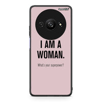Thumbnail for Xiaomi Redmi A3 Superpower Woman θήκη από τη Smartfits με σχέδιο στο πίσω μέρος και μαύρο περίβλημα | Smartphone case with colorful back and black bezels by Smartfits