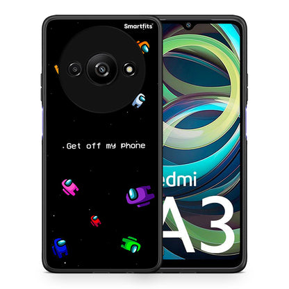 Θήκη Xiaomi Redmi A3 AFK Text από τη Smartfits με σχέδιο στο πίσω μέρος και μαύρο περίβλημα | Xiaomi Redmi A3 AFK Text case with colorful back and black bezels