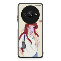 Thumbnail for Xiaomi Redmi A3 Walking Mermaid Θήκη από τη Smartfits με σχέδιο στο πίσω μέρος και μαύρο περίβλημα | Smartphone case with colorful back and black bezels by Smartfits